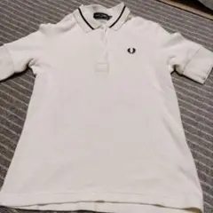 フレッドペリー　オフホワイト　サイズMくらい　半袖　ポロシャツ