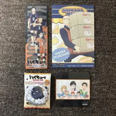 《非売品有》ハイキュー田中龍之介◇缶バッジコースターしおりポスカ特典アニメイト