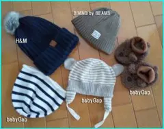 ☆babyGap　可愛い♪♪ニット帽4点とルームシューズ(?)
