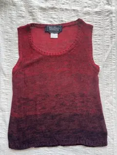 マックスマーラ　MaxMara サマーニット　赤　S ベスト