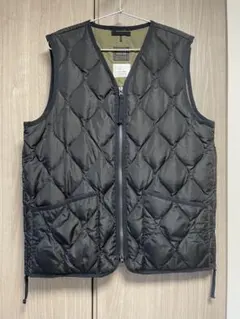 TAION　タイオン　ミリタリーダウンベスト　ブラック　L