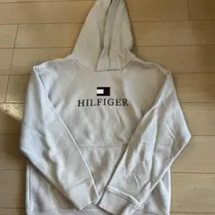 HILFIGER フード付きパーカー ライトグレー