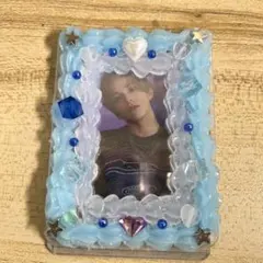 硬質ケースホイップデコ 水色×クリア