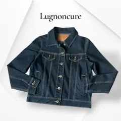 ルノンキュール デニムジャケット Gジャン ダークネイビー 伸縮性 綿混 M