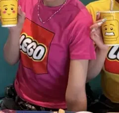 LEGO ロゴ Tシャツ ピンク 子供用Mサイズのサムネイル