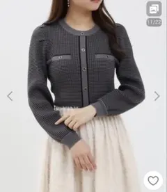 ASTORIA ODIER ニット セーター ボーダー リブニットプルオーバー