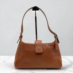 Vintage Coach Shoulder Bag Leather Brown