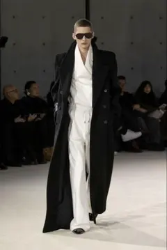 新品未使用 Saint Laurent 23aw スーパーロングコート ブラック