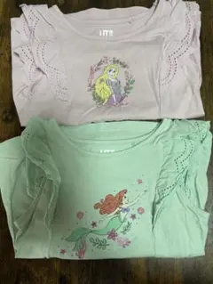 ユニクロ　100 ノースリーブ　アリエル　ラプンツェル
