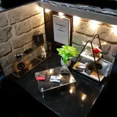 SALE 2Wayハンドメイドドールハウスセット ミニチュア背景ボード