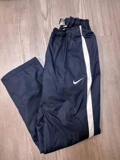Nike ネイビー サイドストライプ パンツ
