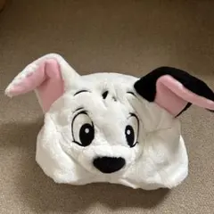 犬のキャラクター帽子 耳付き フリース素材
