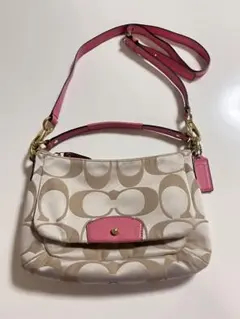 COACH コーチ 2wayショルダーバッグ ベージュ シグネチャー