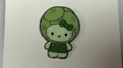 大阪万博 日本館限定 藻キティ ピンバッジ サンリオ 未使用 カルシディスクス