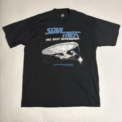 BQYX ムービー Tシャツ ビンテージ 古着 90s 黒 スタートレック 映画 