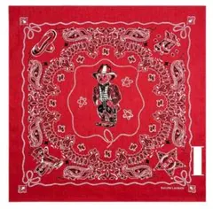 バンダナ　スカーフ　ヴィテージ　レッド カウボーイ　レッド　ペーズリー