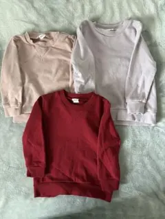 キッズTシャツ長袖3枚セット 100cm