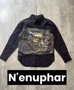 N'enupharプリントブラウス