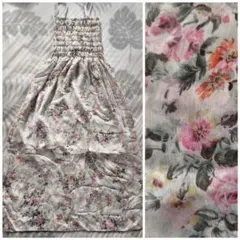 花柄ロングキャミワンピースZARAnorthアンドイット韓国GU無印earth