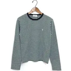 Gymphlex ジムフレックス ボーダークルーネックリブ長袖Tシャツ