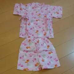 【美品】女の子服 甚平 90cm