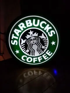 ●STARBUCKSスターバックス旧ロゴスタバ風看板LED仕様●