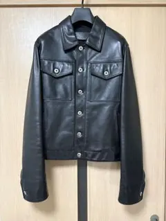 LANVIN PARIS レザートラッカージャケット　ハンガー付きのサムネイル
