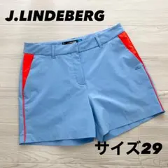 超美品　ジェイリンドバーグ　ショートパンツ　ストレッチ　水色　サイズ29のサムネイル