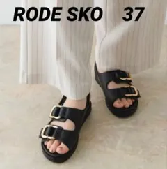 【RODE SKO】フラットサンダル 37 ダブルベルトサンダルMOHI モヒのサムネイル