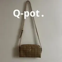 Q-pot  ビスケット型 ショルダーバッグ サックリと香ばしく焼き上げた「ビスケット」トート＆ショルダーバッグ