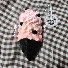 スクイーズ pinkink 粉墨捏捏 轻奶油 ピンク 黒 アイス
