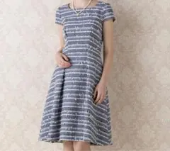 定価40,700円 新品 ローズティアラ ジュエル ツイード ワンピース 42