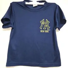 【古着】ニューヨーク・ヤンキース Tシャツ 140　メッシュ素材