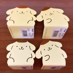 セリア　ポムポムプリン　サンリオ　ブックスタンド　4個
