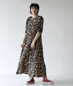 シンゾーン オリエンタルフラワー ドレス 花柄 ワンピースのサムネイル