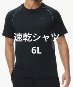 Tシャツ メンズ 半袖 トレーニング UVカット 冷感シャツ 水着 速乾 6L
