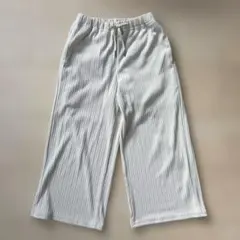 GU キッズ　ワイドパンツ オフホワイト