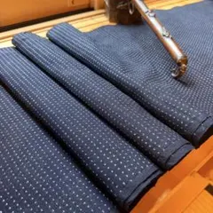 32 絣　282㎝　蚊絣　藍染め　木綿　古布　リメイク　パッチワーク　時代布