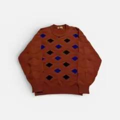 90s BALENCIAGA 柄ニット　ウール　メンズLのサムネイル