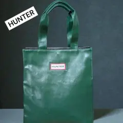 さ*さ様 ♡美品♡HUNTERハンター トートバッグ　グリーン　ワンポイントロゴ