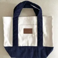 美品✨URBAN RESEARCH DOORSトートバッグ アイボリー/ネイビー