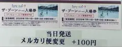 ひらかたパーク　ザ・ブーン　プール入場券　2人分　普通郵便　ひらパーのサムネイル