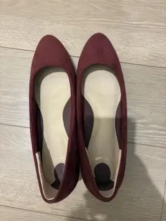 【新品】25.5cm 3E RANDA エンジ 走れる美脚パンプス　幅広