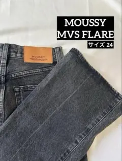MOUSSY MVS FLARE BLACK DENIM 24