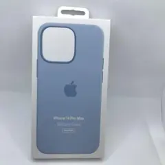 プレミアムシリコンiPhone14 ProMaxケース MagSafe対応スカイ