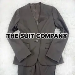 THE SUIT COMPANY ダークブラウン パンツスーツ上下