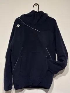 【未使用】デサント　フリースジャケット　ダークネイビー　ハーフジップフーディ