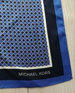 【新品】MICHAEL KORS ネイビー スカーフ 58cm タグ付き
