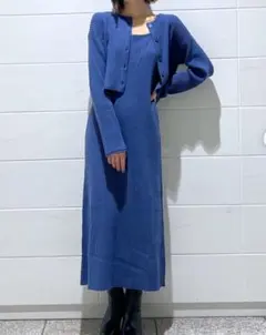 マルチウェイリブニットワンピース　Sサイズ