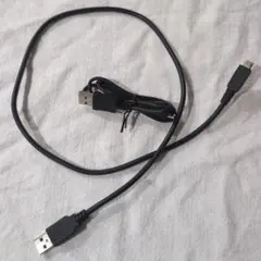 USB Type-A to USB マイクロB ケーブル 黒 30cm